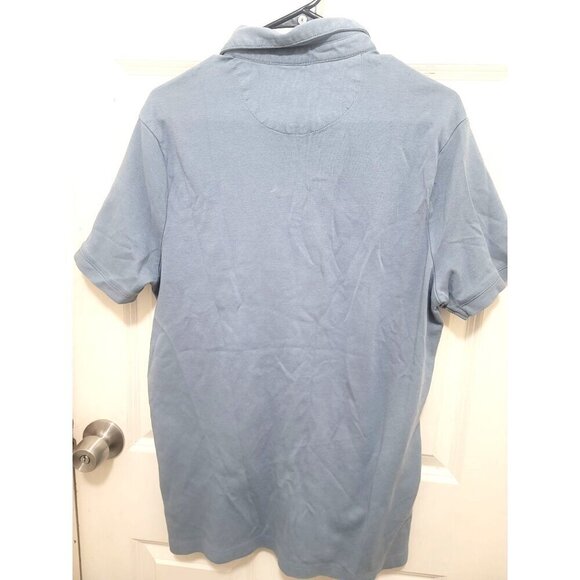 Tahari Men's Blue Polo Shirt With Chest Pocket & Button-Up Collar - Picture 3 of 9
